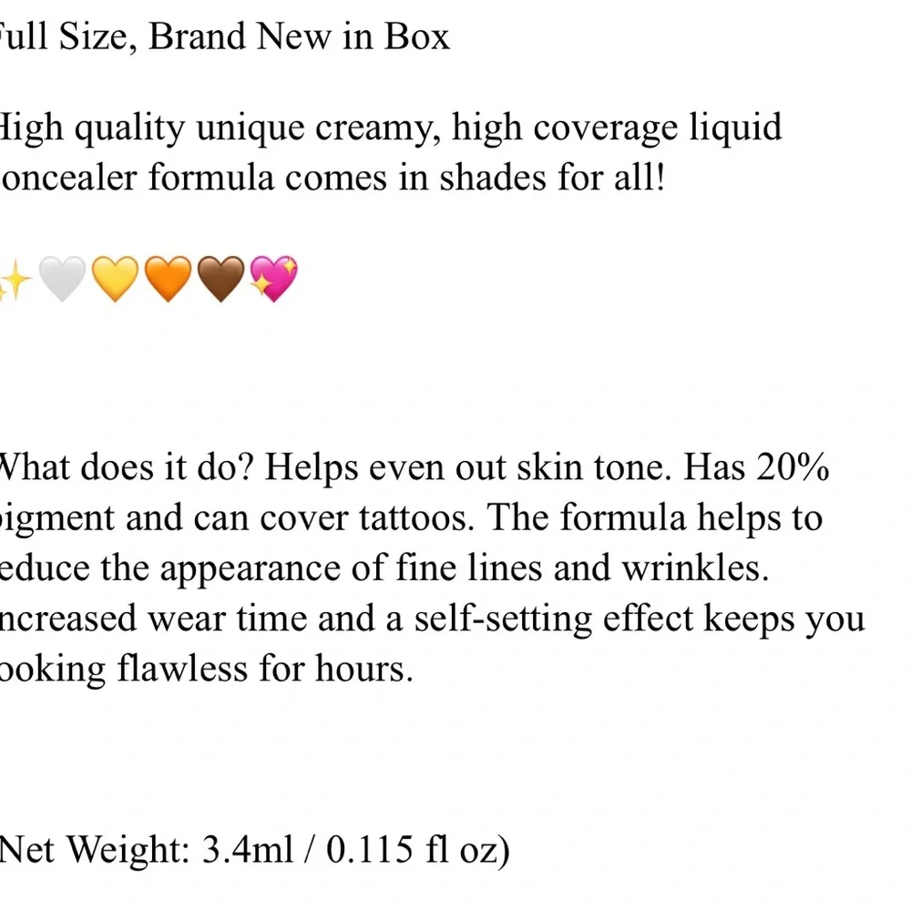 Jeffree Star C2 Fair Skin High Coverage Creamy Formula NIB